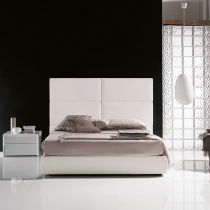 Dune Bed with 6 Panel Headboard (With Storage)